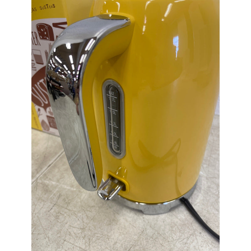 SUSTEAS Electric Kettle 57oz Hot Tea Kettle Water Boiler w Thermometer - Yellow