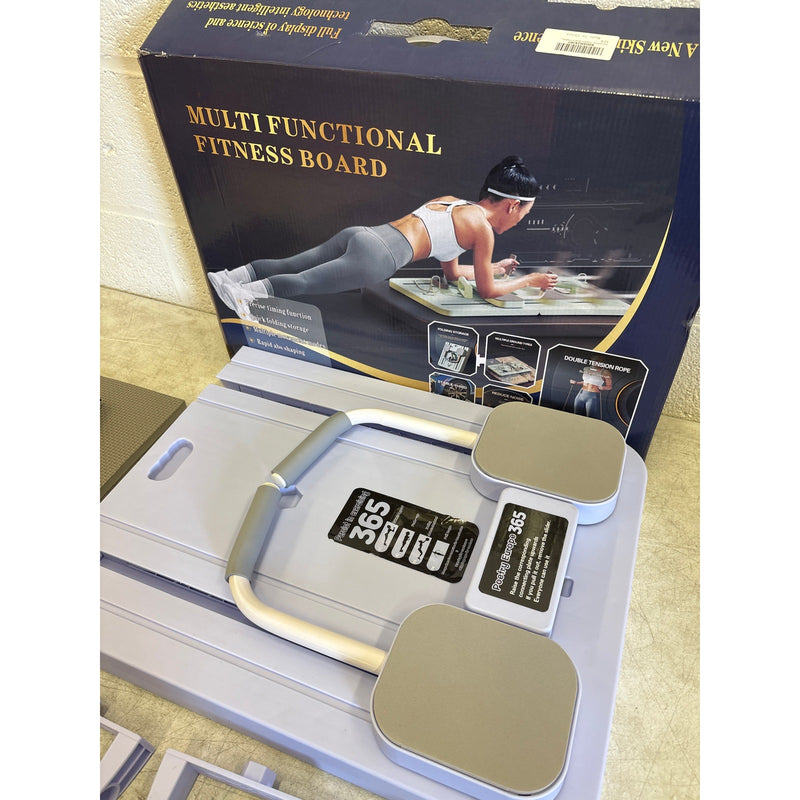 SOseau 4in1 Multifunctional Pilates Fitness Board Foldable Built in Timer Purple