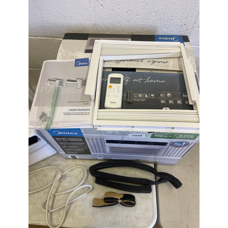 Midea Smart 8,000 BTU Window Air Conditioner, 350 Sq Ft, Missing Accessories