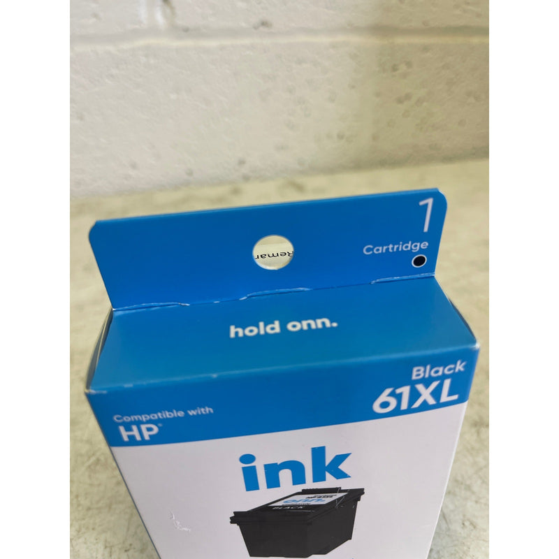 onn. Remanufactured Ink Cartridge, HP 61XL Black