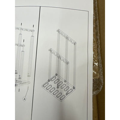 Gun Rack Wooden Rifle Rack Stand Freestanding Weapon Holder up to 12 Long Guns