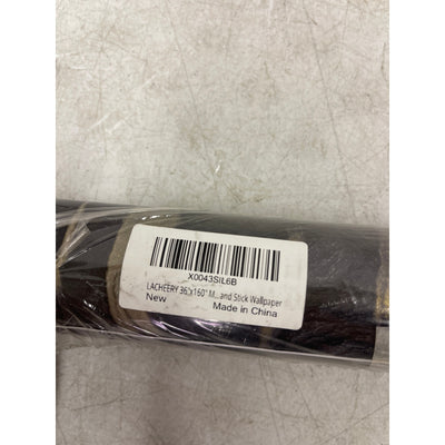 LACHEERY Peel and Stick Wallpaper Large 160" x 36" Black & Gold Marble