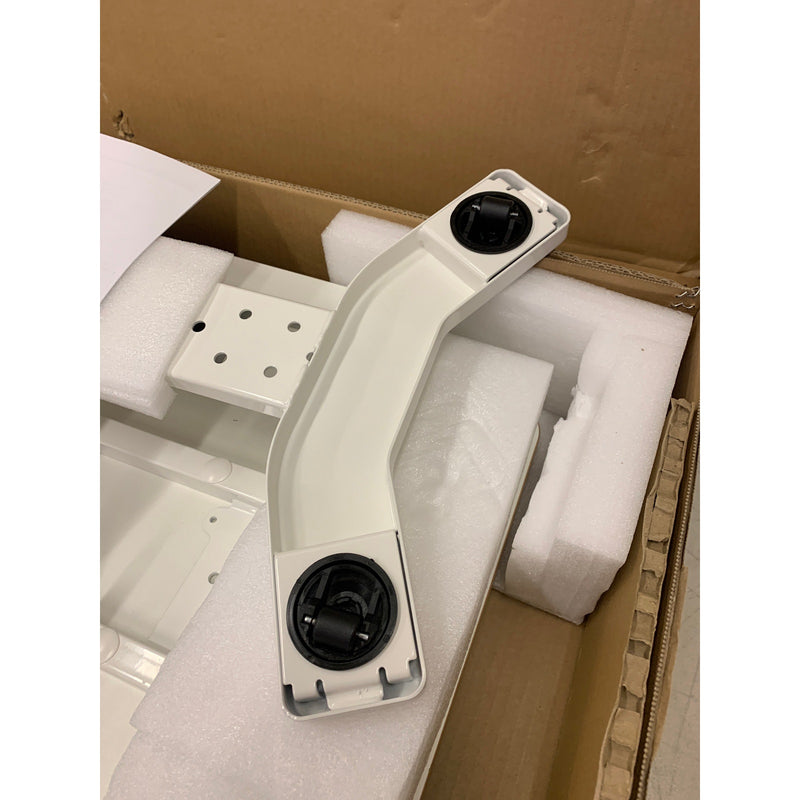 FLEXISPOT Bedside Table w Hidden Rolling Casters White 28"x16" MT025W-2816