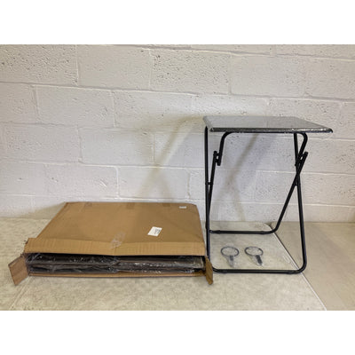 SET-OF-4 TV Tray Tables, Folding TV Dinner Table, Portable TV Tables Black