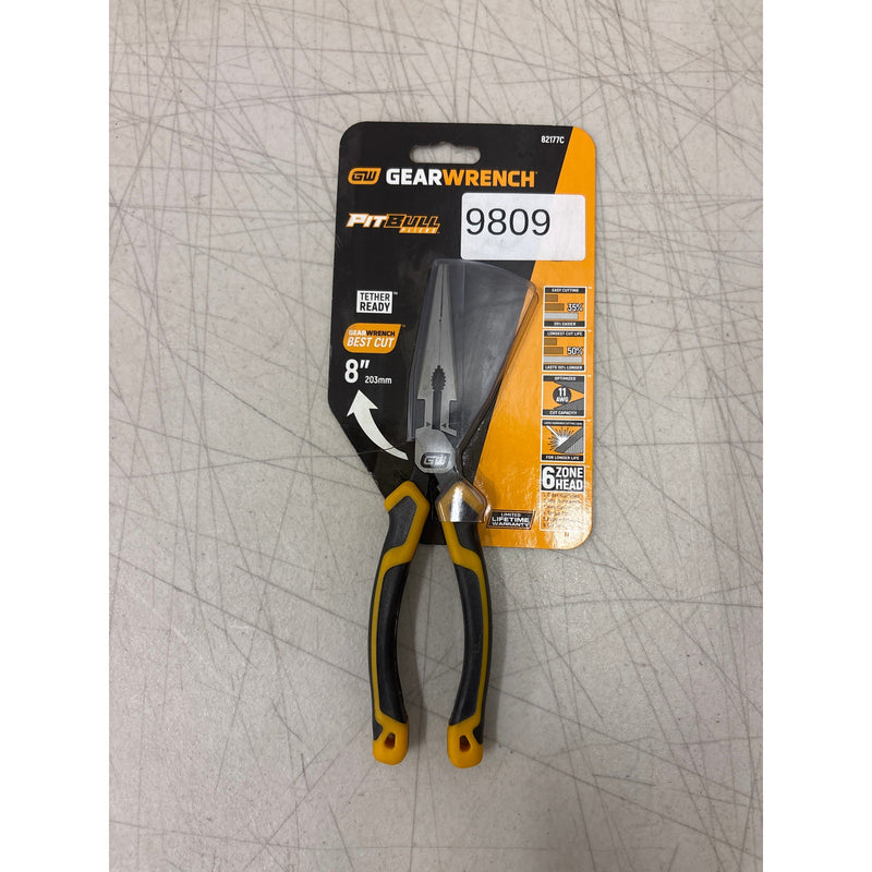 GEARWRENCH 8 in. PITBULL Dual Material Long Nose Pliers, Hand Tools - 82177C