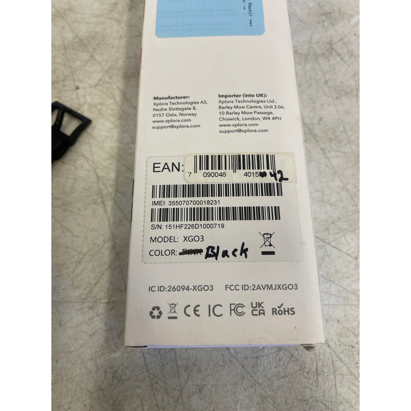 Xplora XGO3 Kids Smart Watch Cell Phone GPS Tracker - Black, Watch Only