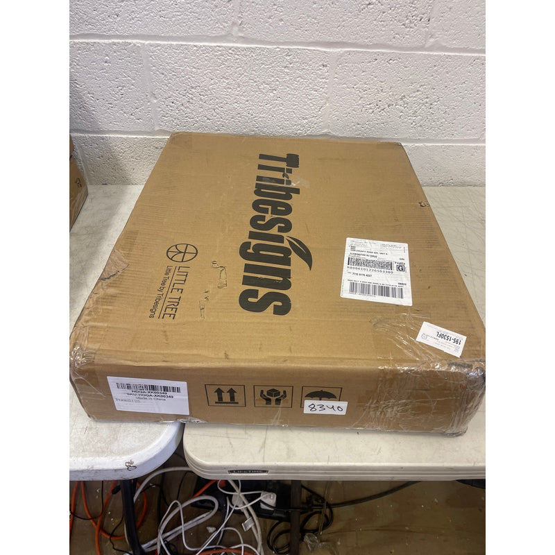 Tribesigns Square End Table 2-Tier Side Table White / Gold,, Missing Screws