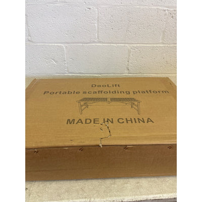 DaoLift Heavy Duty Scaffolding Platform 15.75"x59.05" Portable CAP 660lb 31-47"H