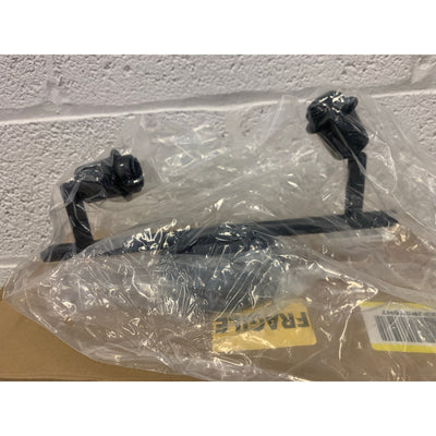 WINSHEN Black 2-Lights Wall Sconce Lighting with Seeded Glass Lampshades