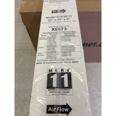 Lennox 20x25x5 MERV 11 Media Filter Double-Wall Beverage Board Frame X6673