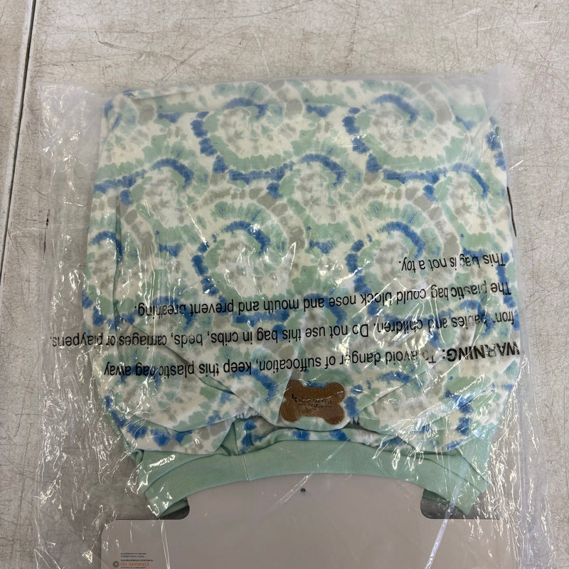 Koolaburra by UGG Pet Pajama Dog Shirt, Long Sleeve 20-21" Collar, Aqua Swirl XL