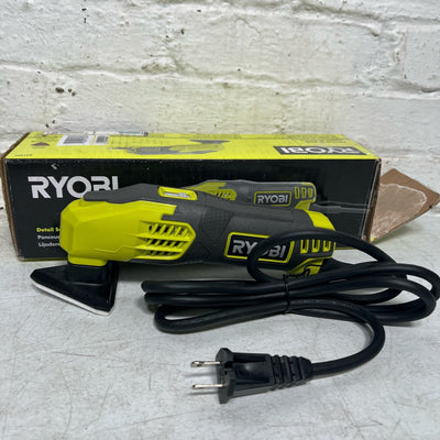 RYOBI Detail Sander, 0.4 Amp 2-7/8 in. Corded Electric, 13,000 OPM