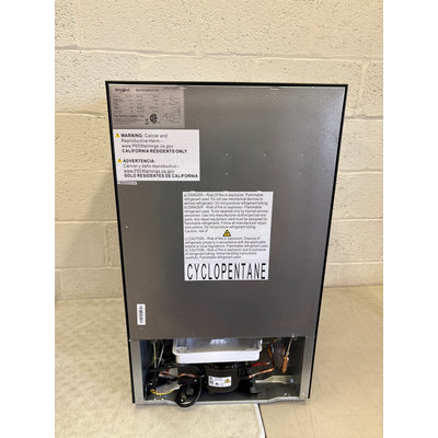Whirlpool 3.1 cu ft Mini Refrigerator Stainless Steel Reversible Door, 2 Shelves