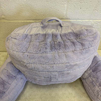 UGG Plush Backrest Pillow, 34"W x 18"H Reading Pillow Soft - Purple Fuzzy Design