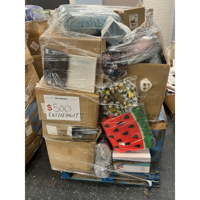 Pallets of Clothes, Shoes, Rugs, Blankets, Pet, Electronics Accessories, Baby, & Home Improvement
