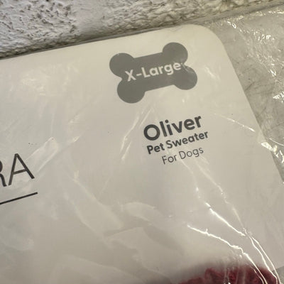 Koolaburra by UGG Pet Oliver Sweater Dog Jacket - 20-21" Collar, Red - XL