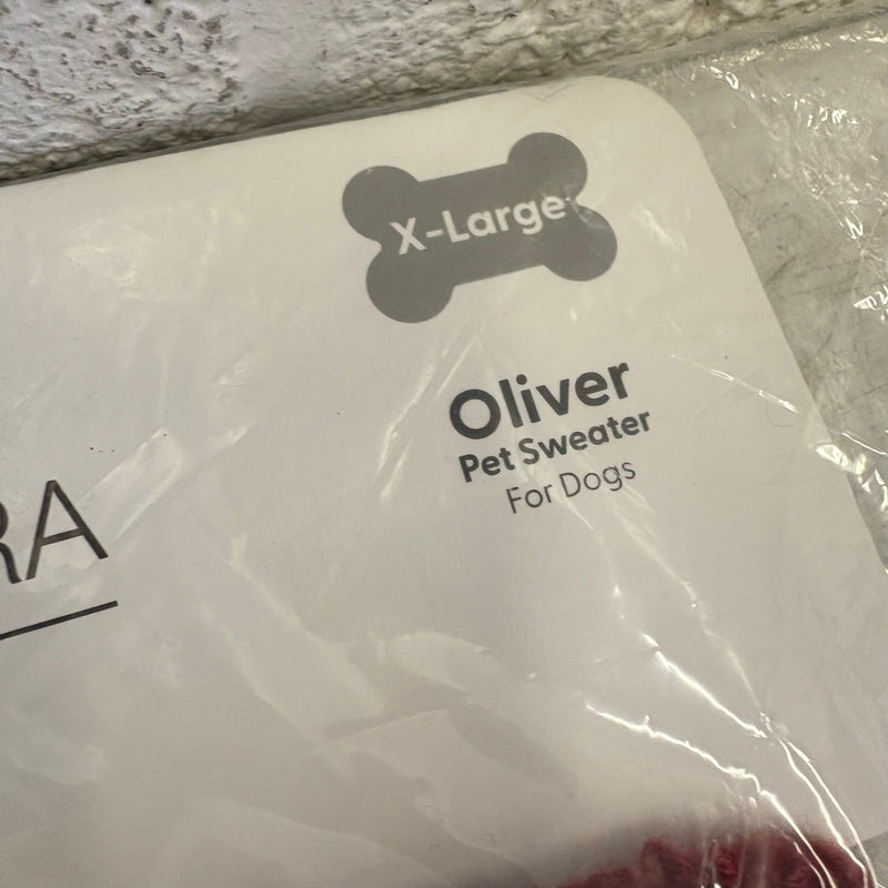 Koolaburra by UGG Pet Oliver Sweater Dog Jacket - 20-21" Collar, Red - XL