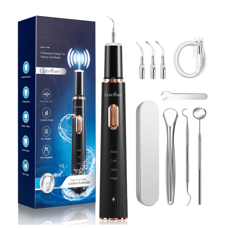 Ultrasonic Electric Dental Scaler: Rechargeable Teeth Cleaning Plaque Remover