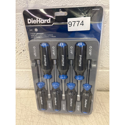 DieHard 7-Piece SAE Nut Driver Set w Soft Grip Handles, Hand Tools - DH50052