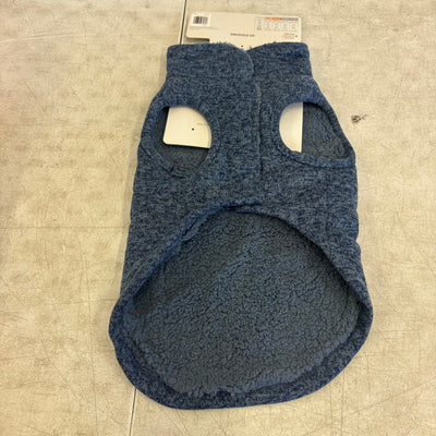 Koolaburra by UGG Pet Flannery Half Zip Dog Vest - 17-18" Collar, Blue - Large