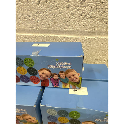 5-Sets Math Fidget Spinners Educational Toys Addition & Subtraction 9-pcs / Set