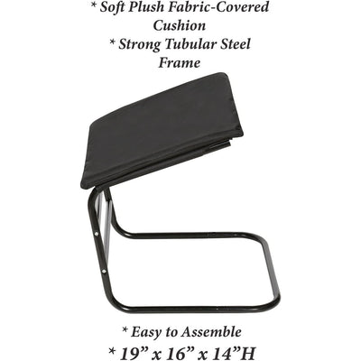 ETNA Padded Supportive Foot/Leg Rest for Chair Couch or Desk - Black