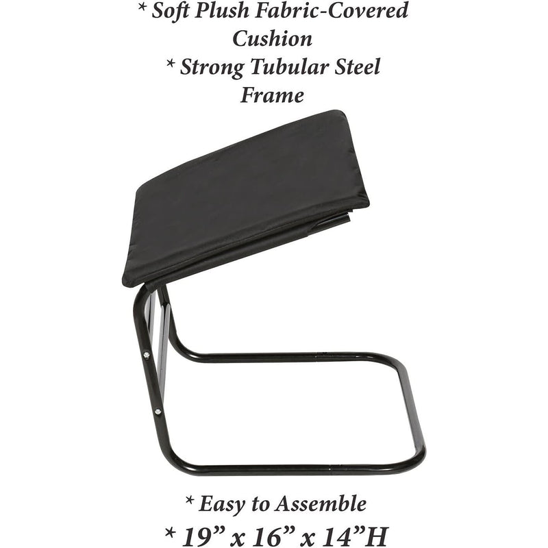 ETNA Padded Supportive Foot/Leg Rest for Chair Couch or Desk - Black