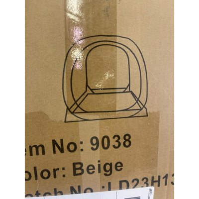 EighteenTek 63" x 63" x 63" Beige Instant Pop Up Bubble Tent Waterproof, Clear