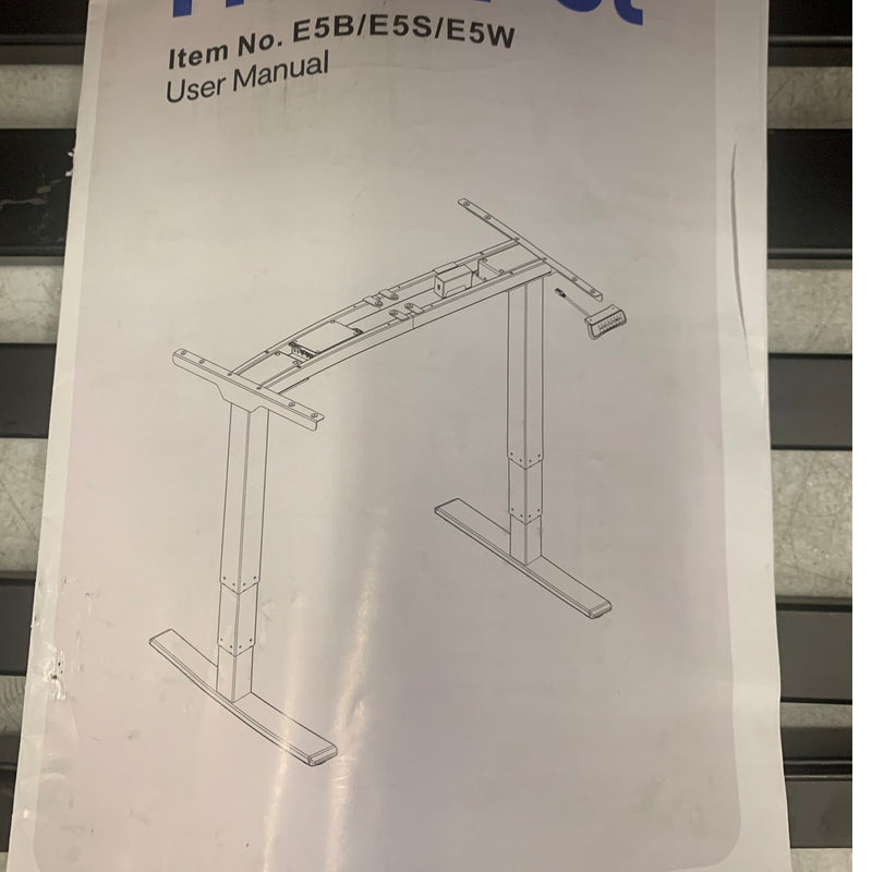 Flexispot Standing Desk Frame with Memory Controller Black E5B MISSING HARDWARE