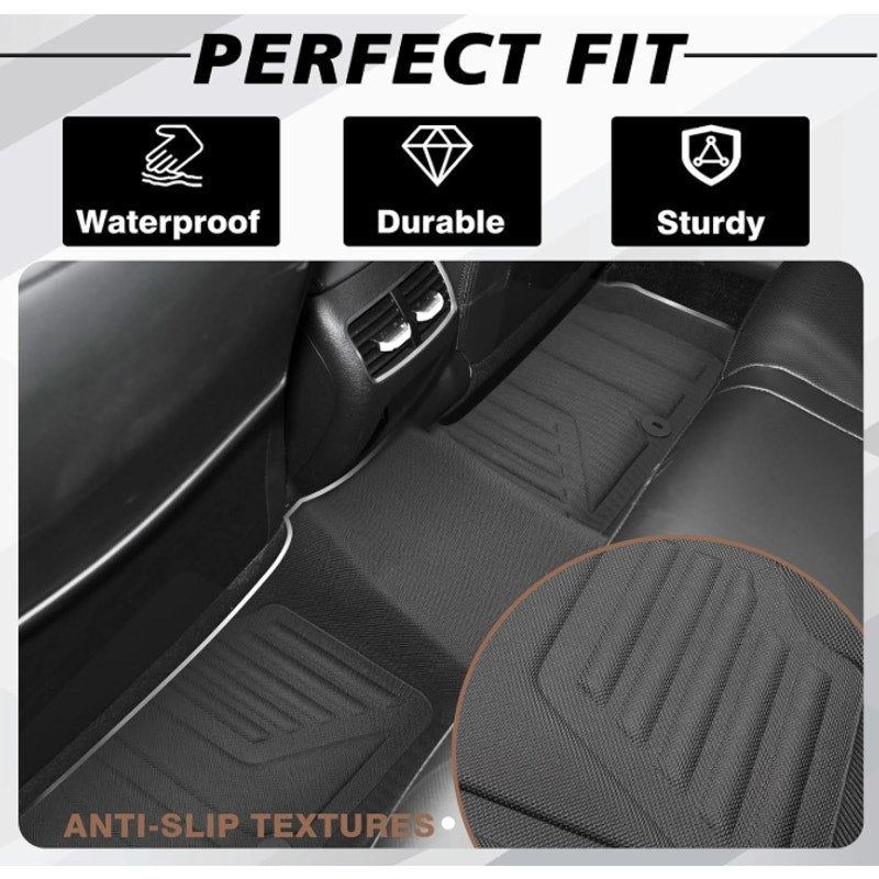 Muslogy Floor Mats All Weather XPE Liners, Black Hyundai Sonata 2024 2025