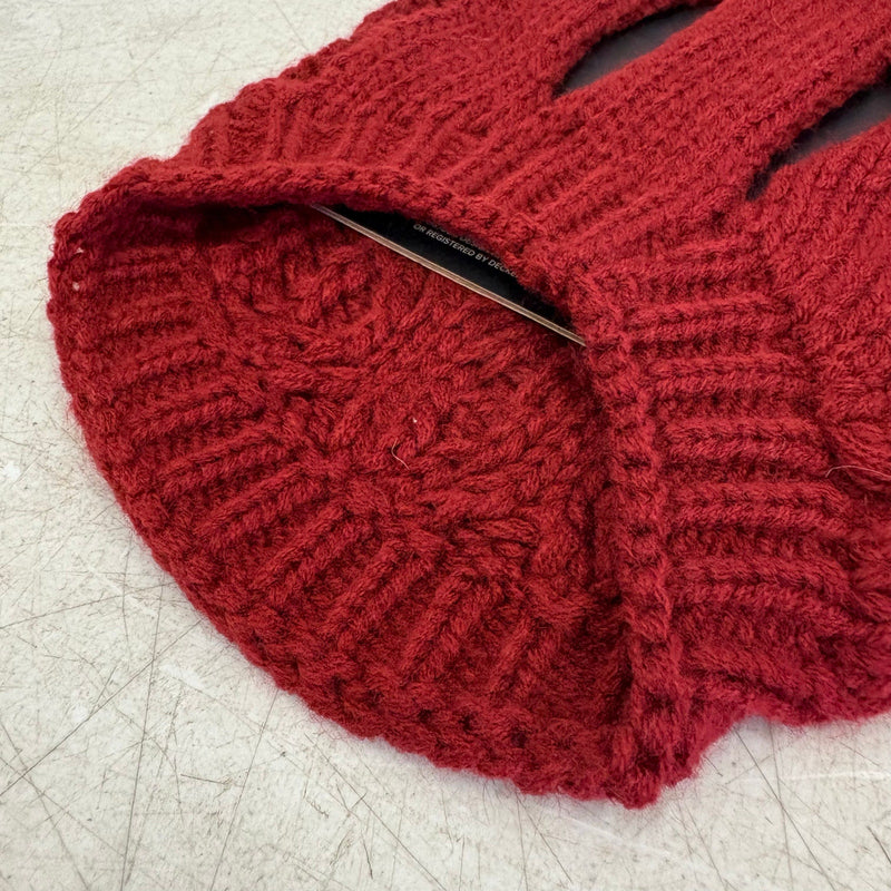 UGG Pet-Classic Cable Knit Dog Sweater Size Xtra Small 6-8" Collar - Red