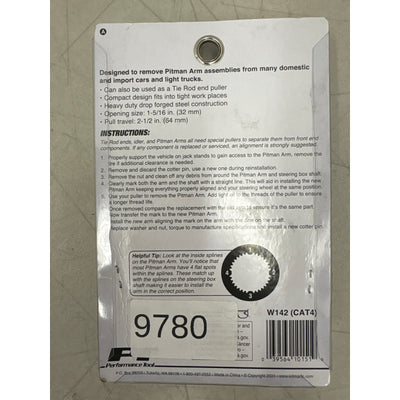 Performance Tool Professional-Grade Pitman Arm Puller w 1-5/16" Opening - W142