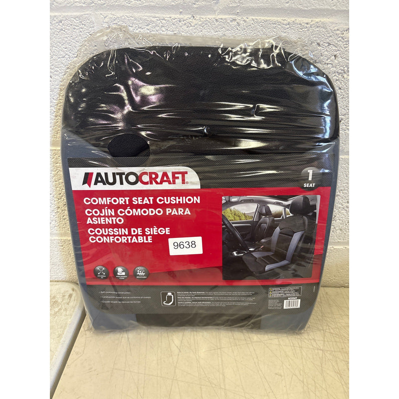 1-Pack AutoCraft Car/SUV/Truck Seat Cushion Black/Grey Universal Breathable