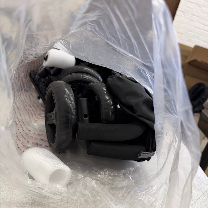 Ingenuity 3D Mini Convenience Stroller, Lightweight Compact Fold - Black & Gray