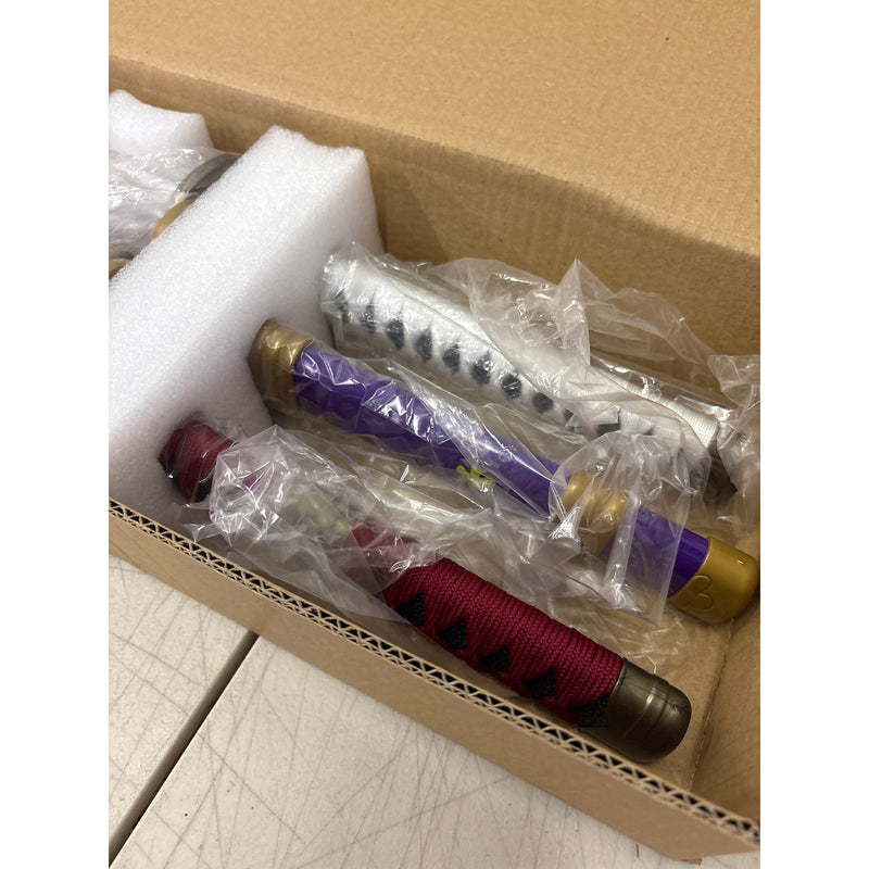 3Pcs Set One Piece Kitetsu+Yama Enma+Wado Sword 41" Toy Katana Replica w Belt