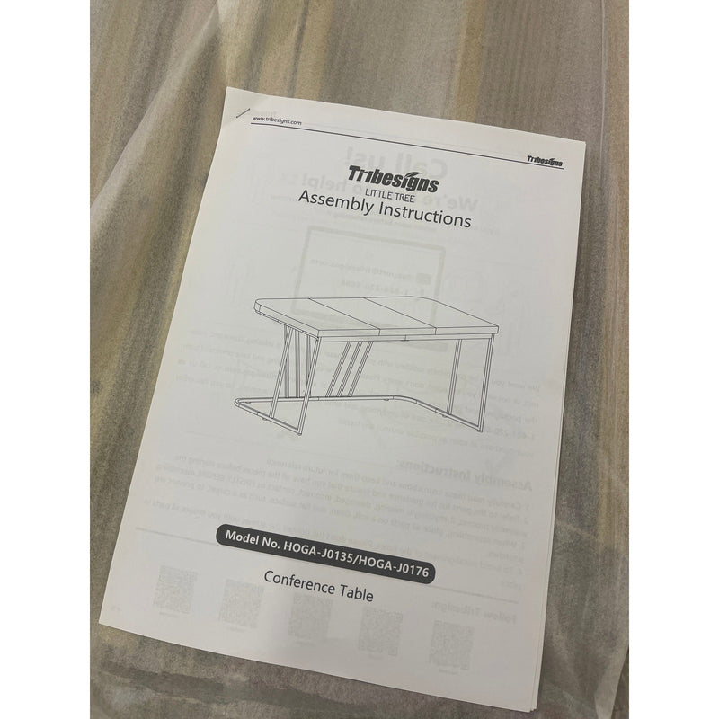 Tribesigns 63" Executive Desk Computer Office Desk Gold Metal Frame White Top