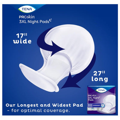 Tena Proskin Women Overnight Pads 3XL 24Ct - Odor Control - Soft - Night Pads