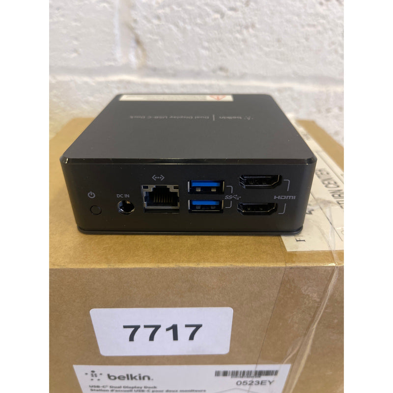 Belkin USB C Docking Station USB Hub Dual 4k Computer Monitor Display Dual HDMI