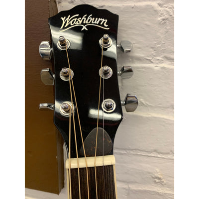 DAMAGED Washburn WA90CE Dreadnought Acoustic-Electric Guitar Vintage
