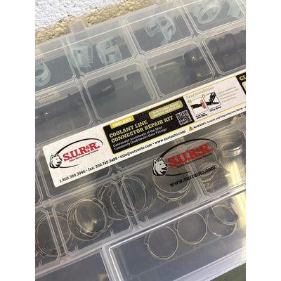 SUR & R Auto Parts Coolant Line Connector Repair Kit, Car Parts Auto Tools CLC50