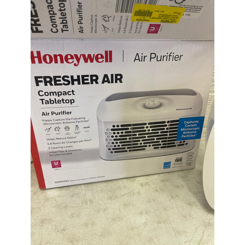 Honeywell Air Purifier 100sqft Dual Action Air Filter HHT270 Tabletop Small Room