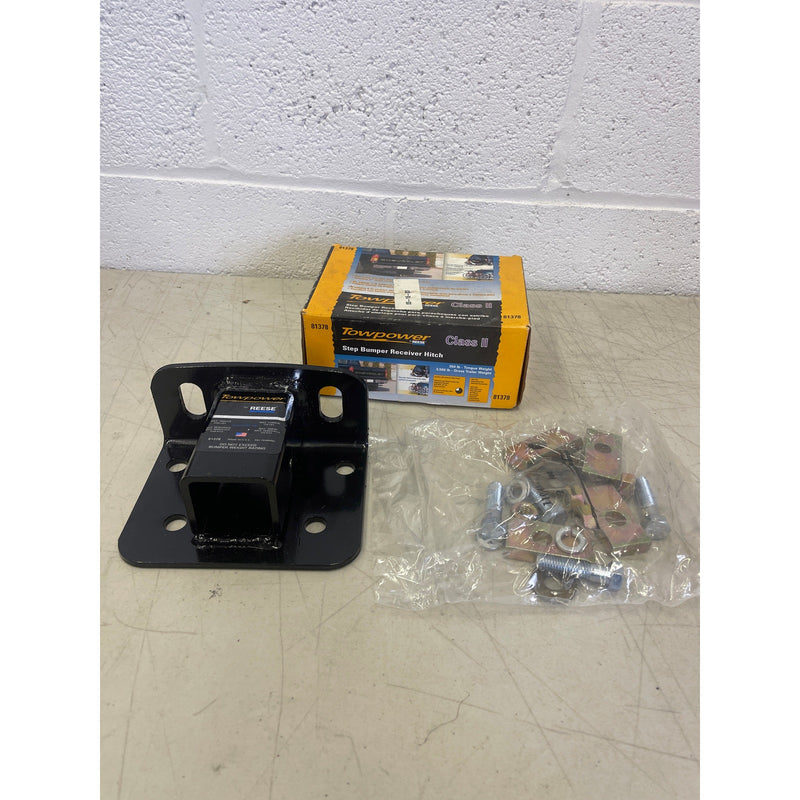 Reese Towpower Class II Step Bumper Receiver Hitch, Black 81378