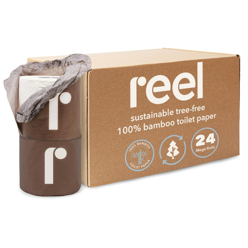 Reel Premium Toilet Paper - 24 Rolls of Toilet Paper - 3-Ply Septic Safe