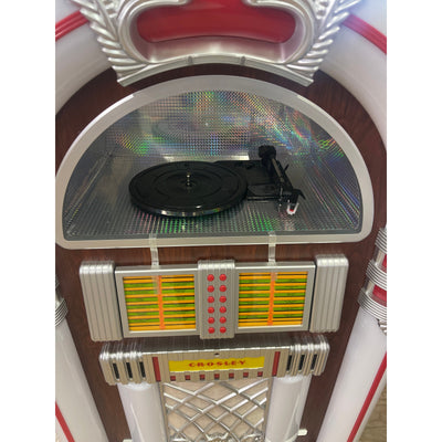 Crosley Full Size Bluetooth Jukebox with Vinyl Record and CD Player, SEE DETAILS