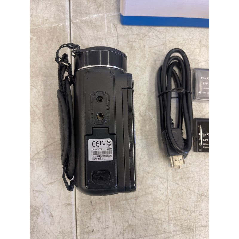 ACTITOP Video Camera FHD 1080P 30FPS 36MP 16X with Case & Remote - Black