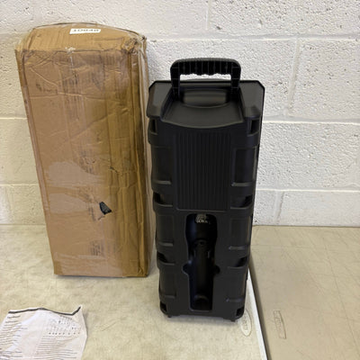 LED Lighting Bluetooth Portable Speaker Karaoke Machine - Black MZS-6216