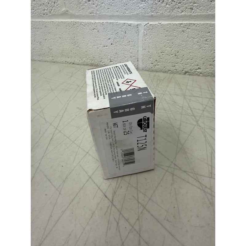 (25 pcs) Perfect Equipment T125N : Lead Coated T Series Wheel Weight 1.25 Oz