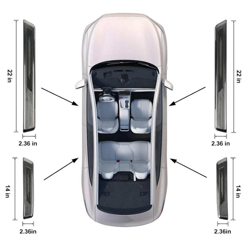 Hugeek 4PCS Door Sill Protector Compatible with Lexus 2018-2025 ES200/260