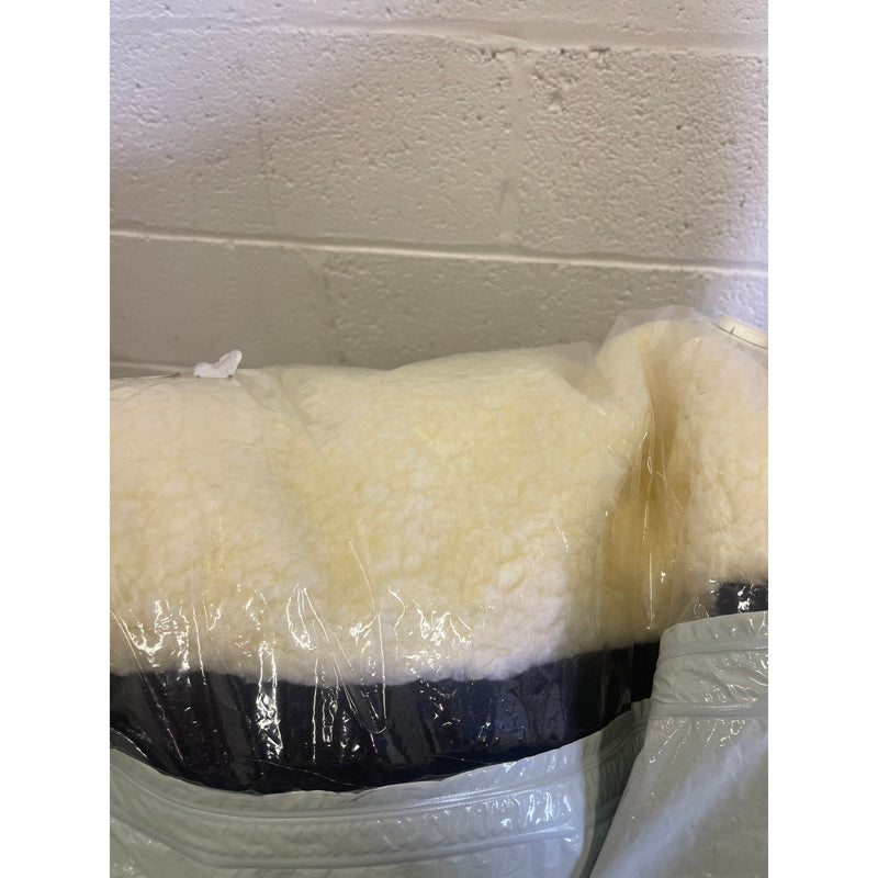Lilly Paws Luxury Plush Comfy Dog Bed Sherpa Xtra Large - Cream / Black