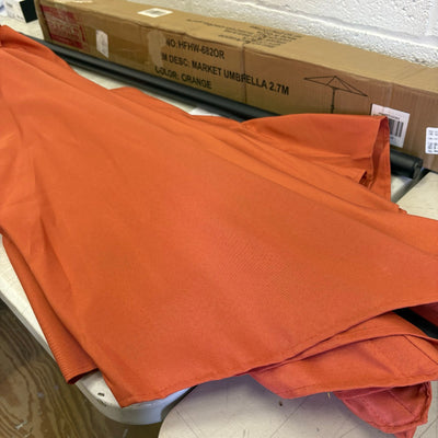 9' Market Umbrella with Tilt Waterproof Patio Umbrella, Crank Up & Down - Orange